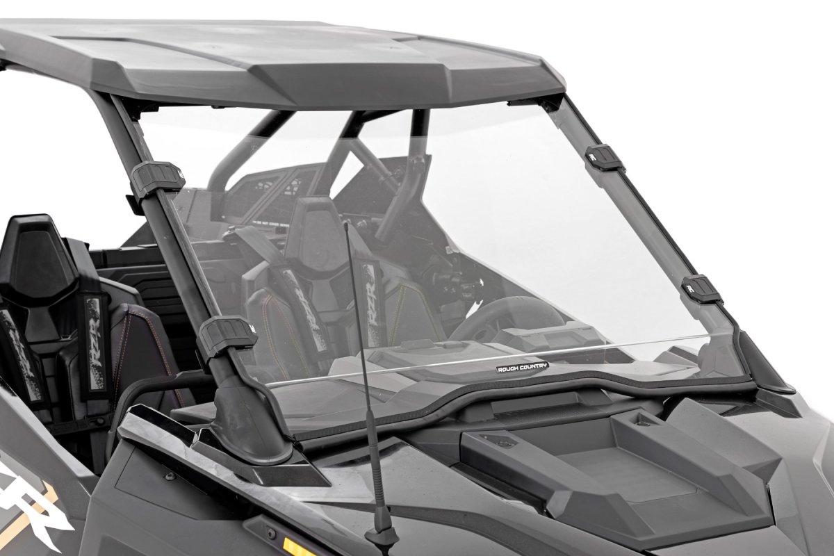 Polaris RZR PRO XP Full Windshield - Rough Country - Scratch Resistant - '20-'21
